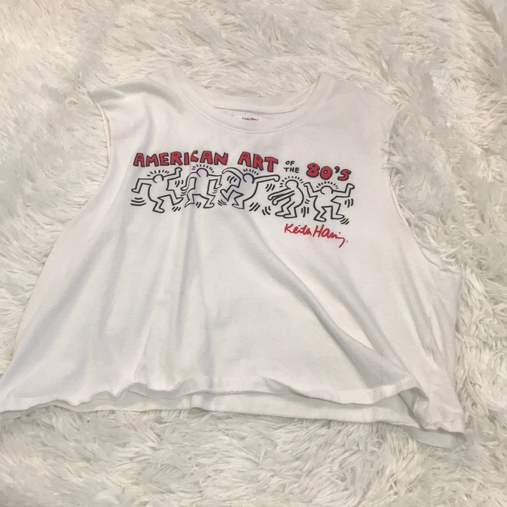 White muscle tee